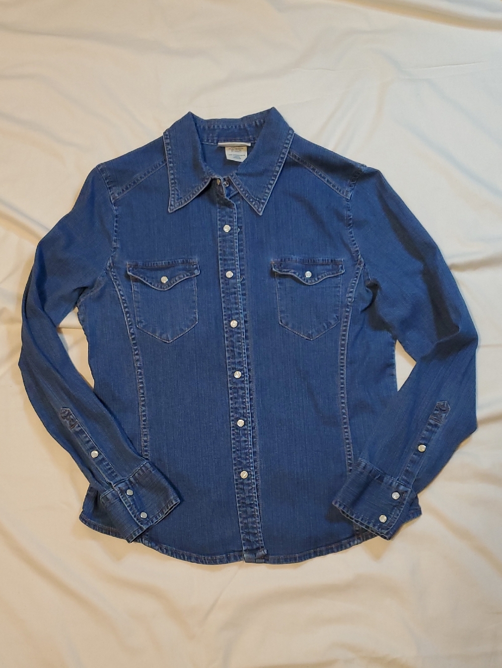 Denim Snap Front Western Shirt